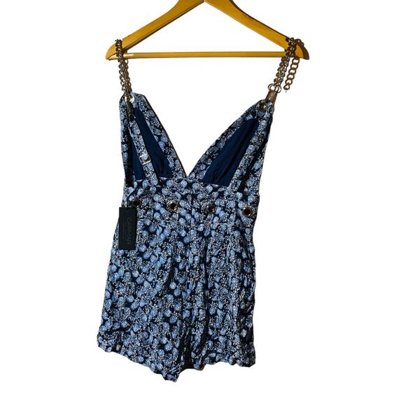 Brand new CARMAR Floral Chain Strap & Rivet Romper - Picture 5 of 11